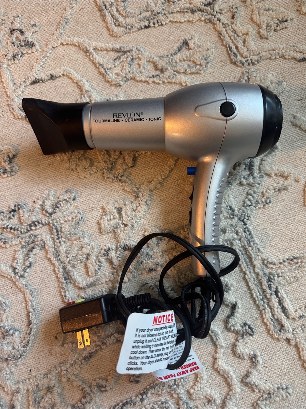 Revlon Silver and Black Travel Hair Dryer